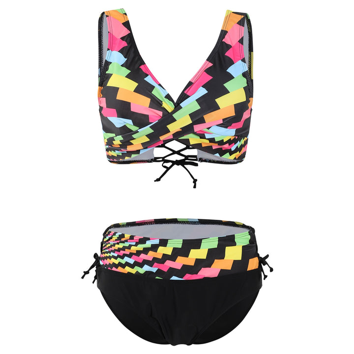 Damen Sportlicher Bikinis mit modischem Wickeldesign Drune