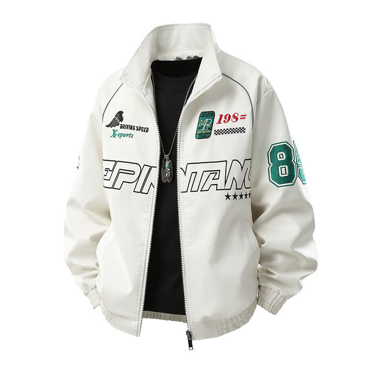 Herren Modische Sportjacke mit Steppdetails Drune