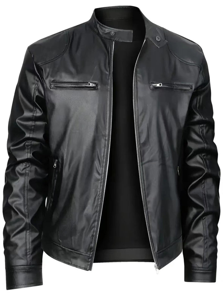 Herren Modische Lederjacke Drune