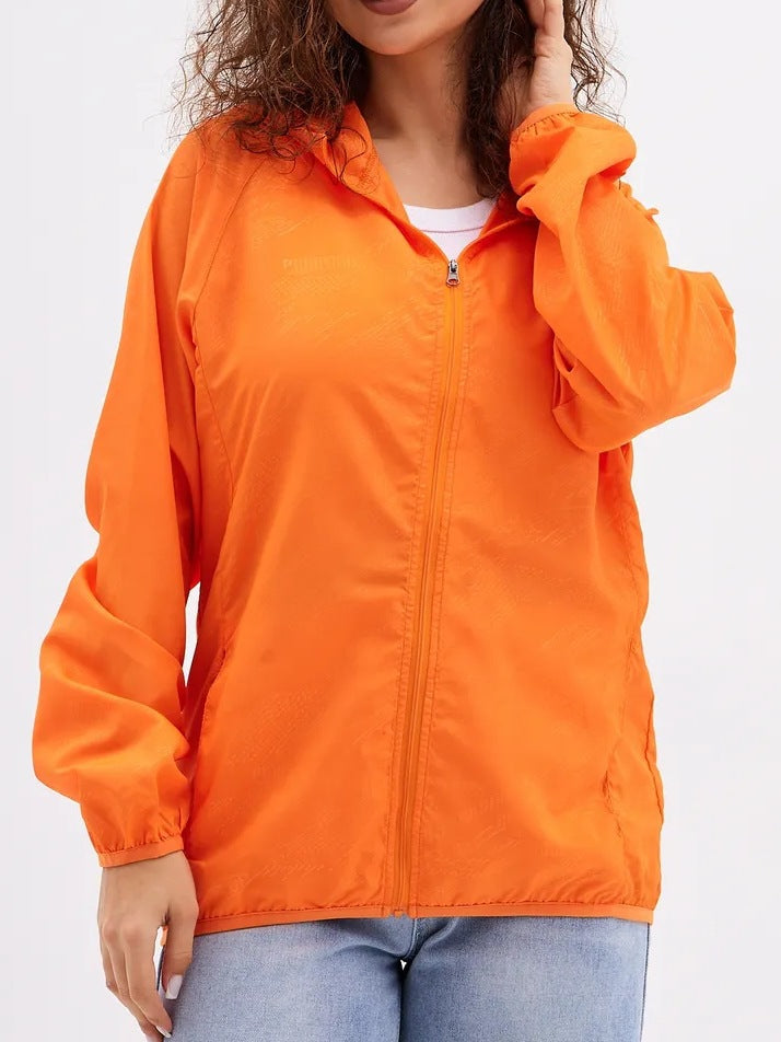 Damen Leichte Sportjacke mit Kapuze