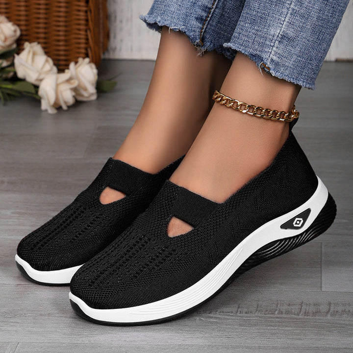 Damen Atmungsaktive Freizeit-Slipper mit elastischem Einschlupf und flexibler Sohle Drune