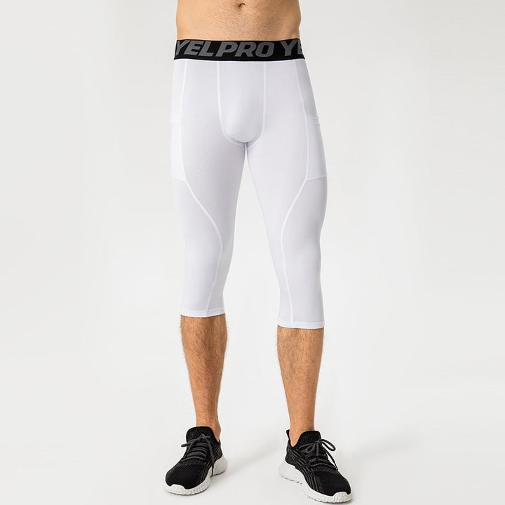 Herren Sportliche Kompressions-Leggings mit praktischen Taschen und atmungsaktiver Technologie Drune