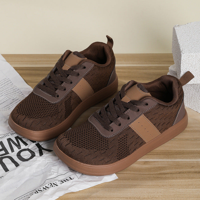 Unisex Atmungsaktive Strick-Laufsneaker mit leichter EVA-Sohle Drune