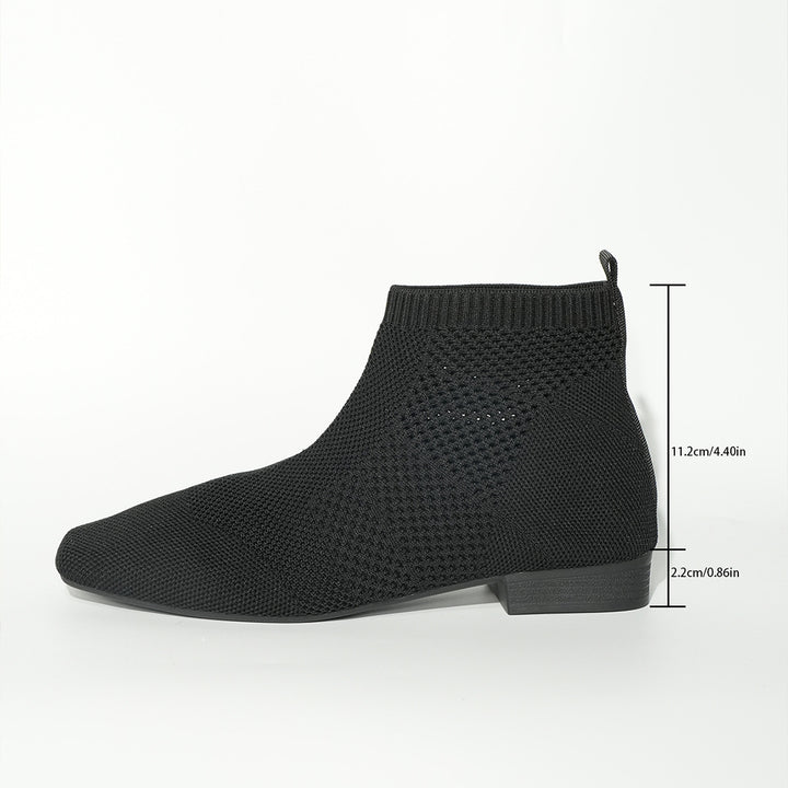 Damen nan gestrickte Sock-Boots mit elastischem Schaft, gepolsterter Innensohle und rutschfester Leichtsohle Drune