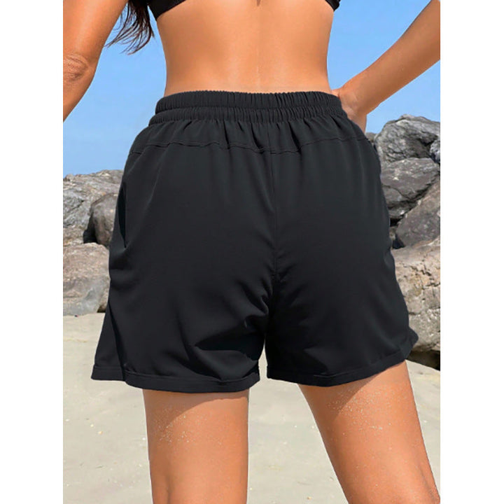 Damen Sportliche Badeshorts mit elastischem Bund und praktischen Taschen Drune