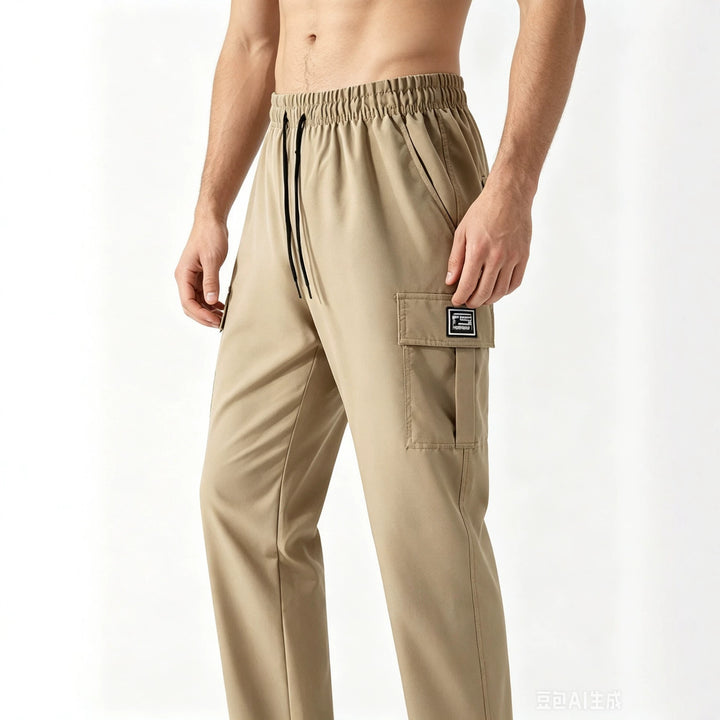 Herren Cargo-Hose mit elastischem Bund und praktischen Taschen Drune