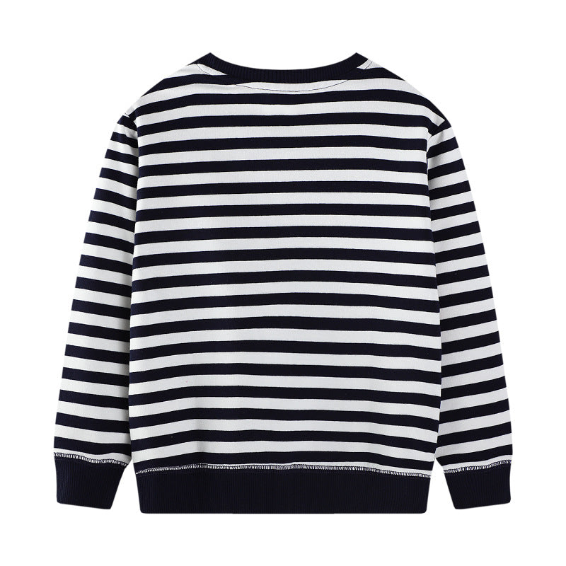 Jungen Sweatshirt mit kreativem Flugzeug-Design Drune