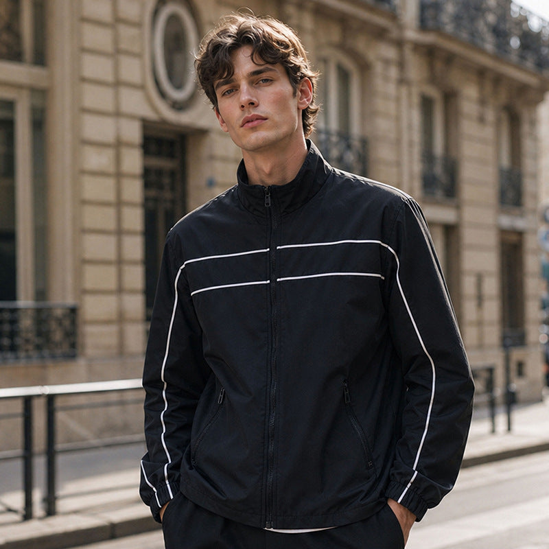 Herren Sportliche Übergangsjacke mit reflektierenden Einsätzen Drune