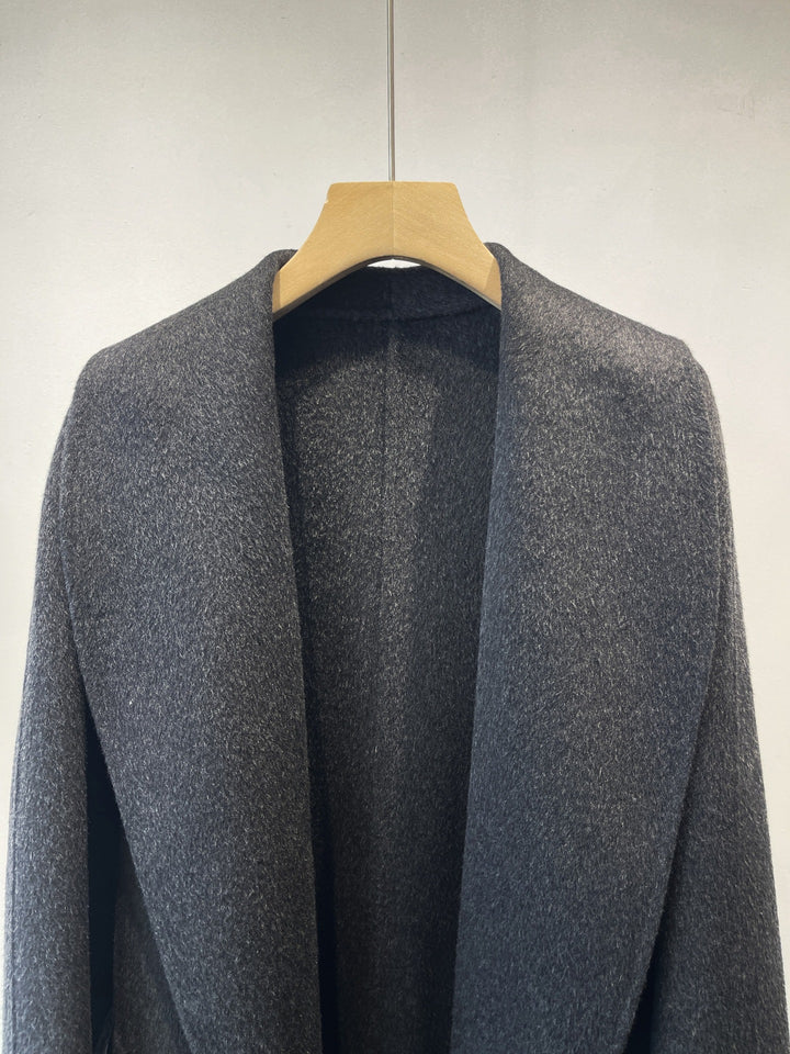 Damen Oversized Eleganter Offener Mantel Drune