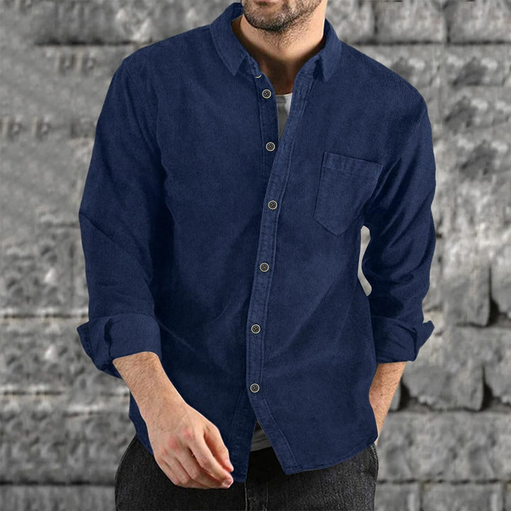 Herren Casual Cordhemd Drune