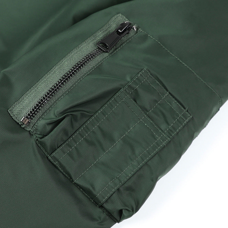 Herren Fliegerbomberjacke mit gesteppter Thermofütterung und Ärmeltasche Drune