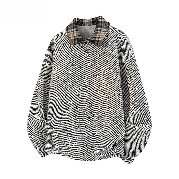 Damen Lässiger Oversize-Hemd-Pullover Drune
