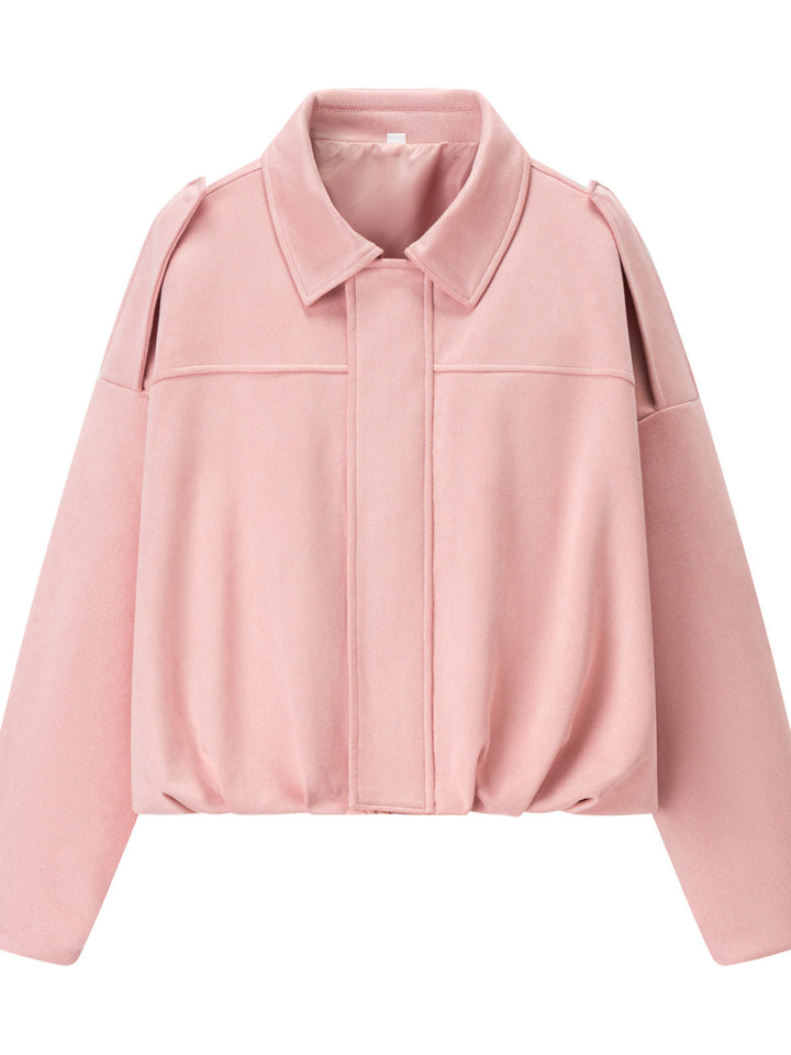 Damen cropped Übergangsjacke mit modernen Details und lässiger Passform Drune