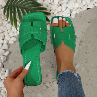 Damen Bequeme Slide-Sandalen mit trendigem Querriemen Drune