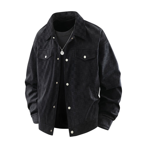 Herren Modische Jacke mit Karo-Design