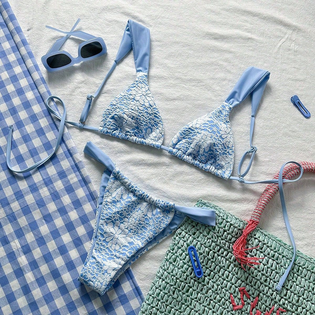Damen Spitzen-Triangel-Bikini Drune