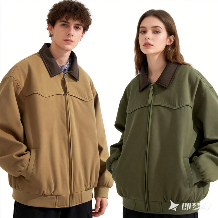 Herren Casual Steppjacke mit Kragen Drune
