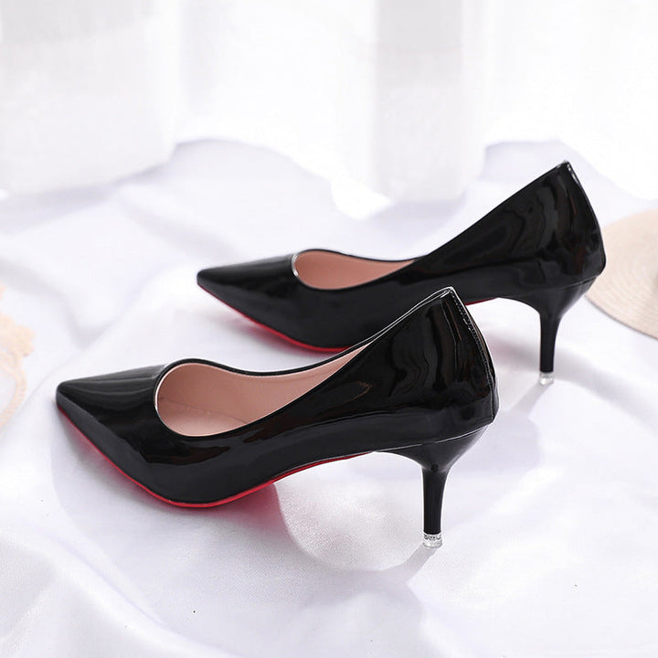 Damen elegante Stiletto-Pumps mit modischer Spitzenform Drune