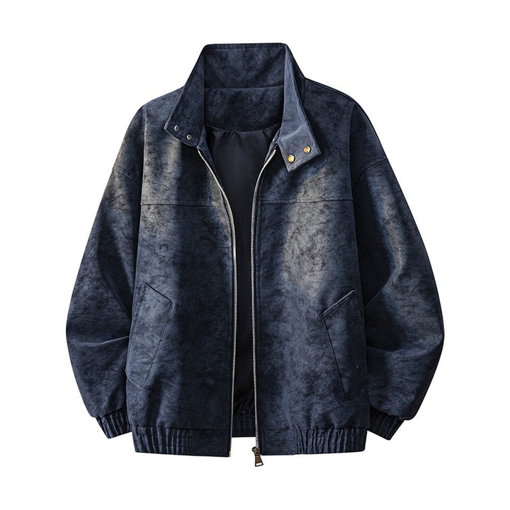 Herren Lässige Outdoor-Jacke mit hohen Kragen und praktischen Taschen Drune
