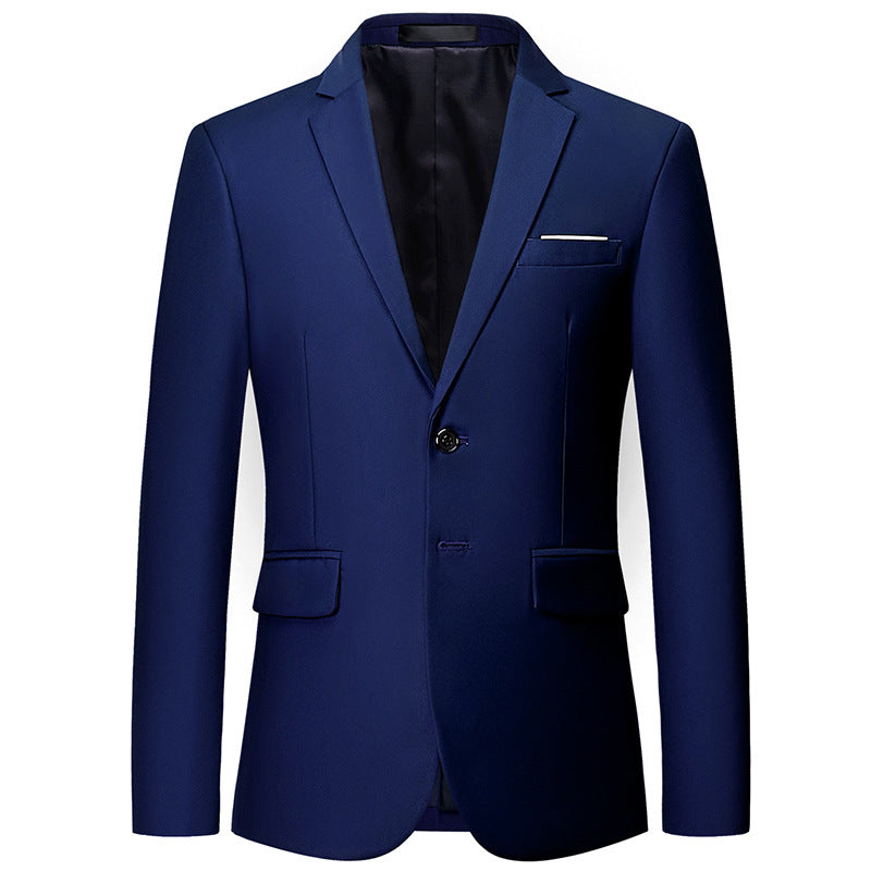 Herren nan tailliertes Sakko mit schmaler Silhouette, Stretchanteil und Pattentaschen Drune