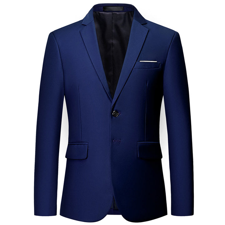 Herren nan tailliertes Sakko mit schmaler Silhouette, Stretchanteil und Pattentaschen Drune