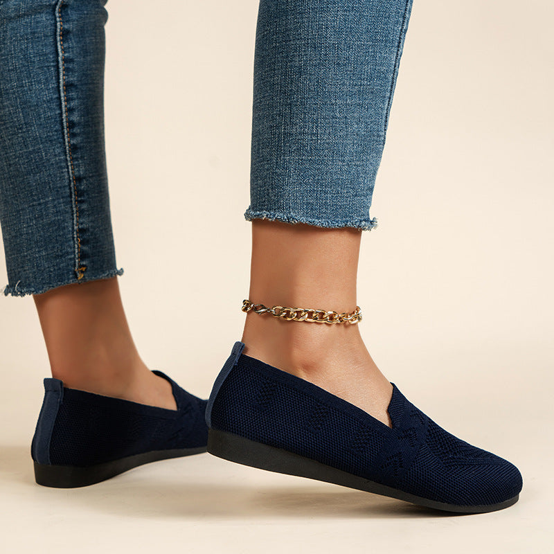 Damen Atmungsaktive Slip-On Espadrilles mit flexiblem Fußbett Drune