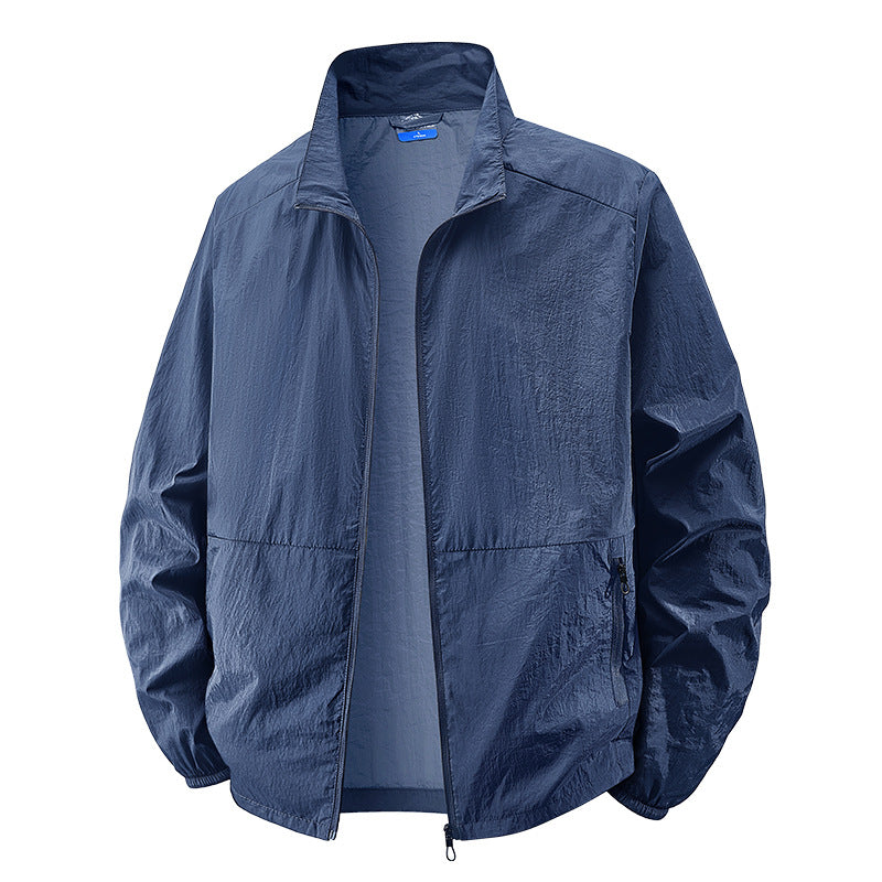 Herren Leichte Windbreaker Jacke Drune