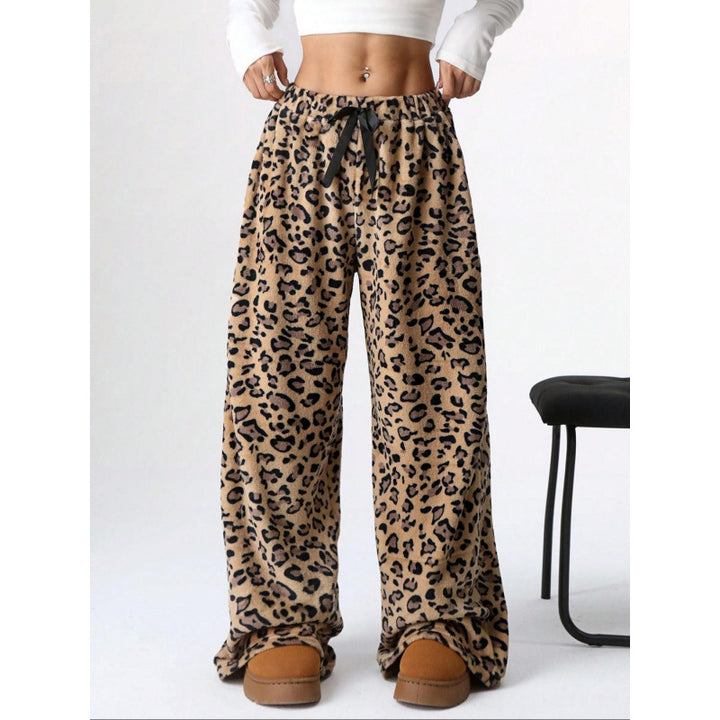 Damen Bequeme Hosen mit Leopardenmuster Drune
