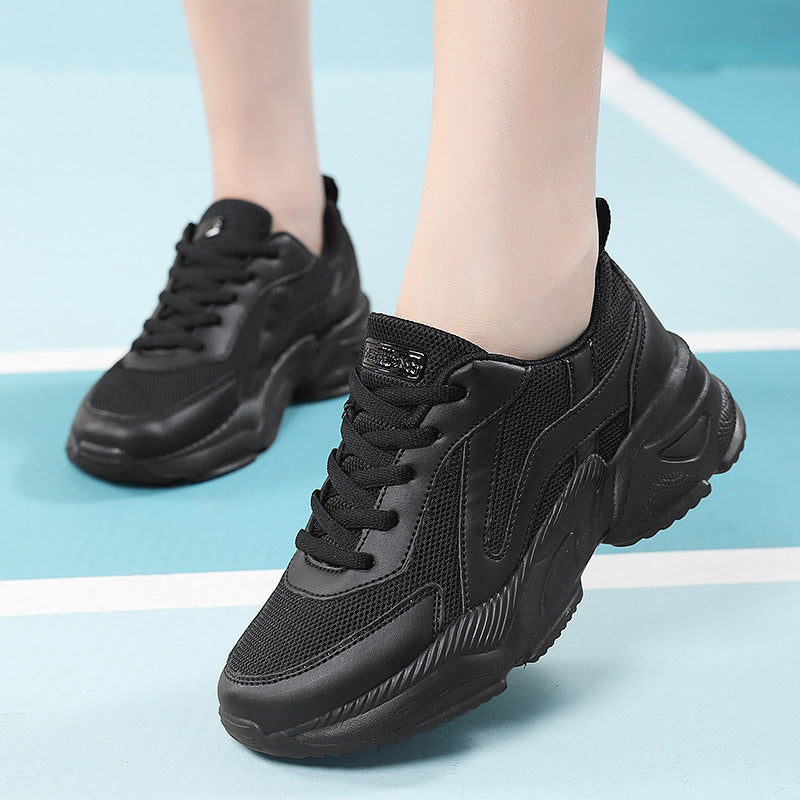 Damen nan gedämpfte Freizeit-Sneaker im Plateaustil mit gepolstertem Komfortkragen, atmungsaktivem Mesh und rutschfestem Profil Drune