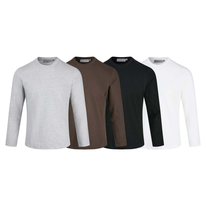 Unisex Atmungsaktives Langarm-Funktionsshirt aus Mikrofaser mit Raglanärmeln Drune