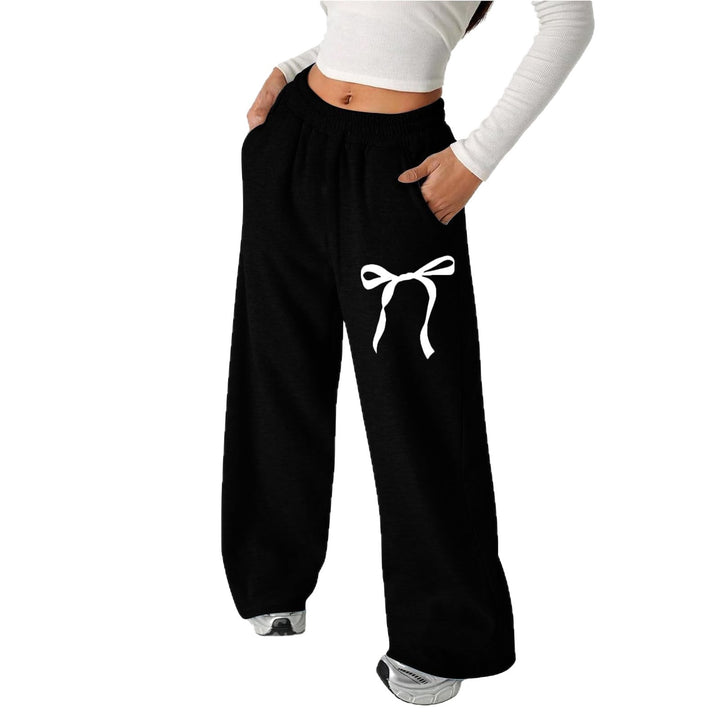 Damen Freizeithose mit stilvollem Schleifenmotiv und bequemer Passform Drune