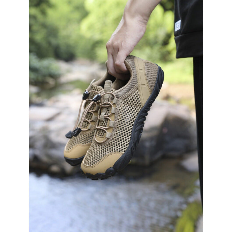Herren Atmungsaktiver Trekking‑Wasserschuh mit Quick‑Lace und profilierter Gummisohle Drune