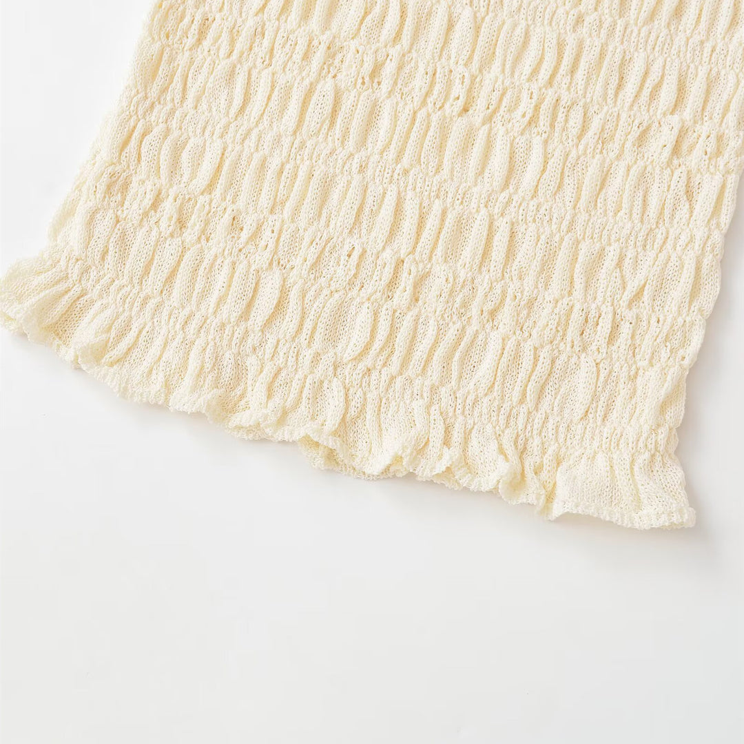 Damen Strickoberteil mit feiner Rippstruktur und lässigem Schnitt Drune