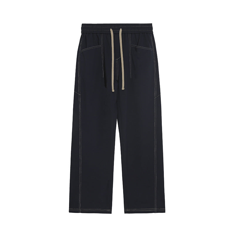 Damen Weite Palazzo‑Hose mit hohem Elastbund & Kordelzug Drune