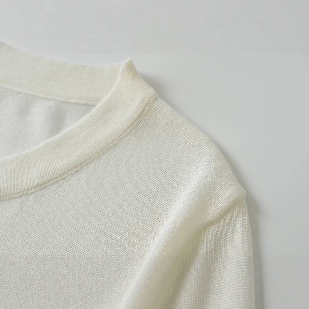 Damen Feiner Henley-Strickpullover mit Knopfleiste und Rippbund Drune