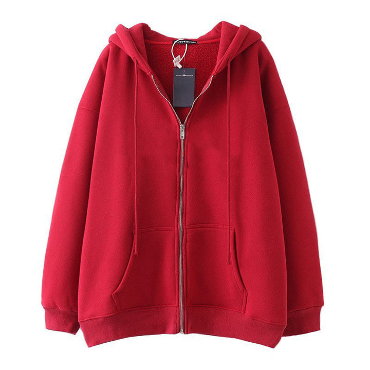 Damen Kapuzenjacke mit übergroßem Schnitt und praktischen Taschen Drune