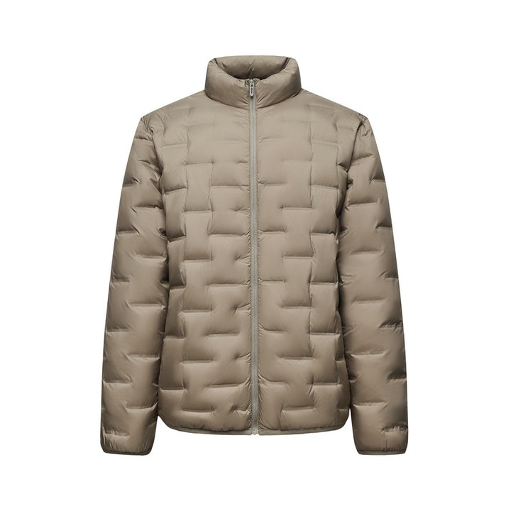 Herren Ultraleichte gesteppte Isolationsjacke mit Stehkragen und minimalistischem Design Drune
