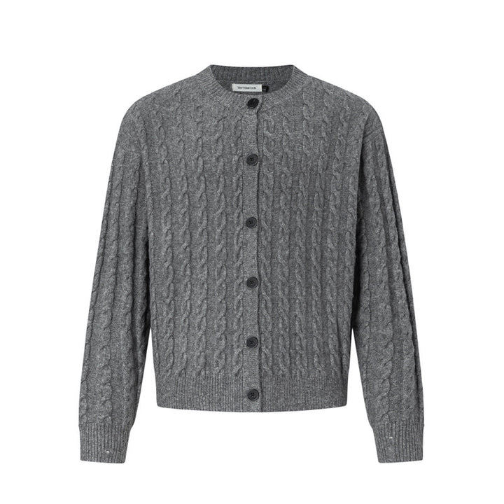 Damen Strickjacke mit Kabelmuster Drune
