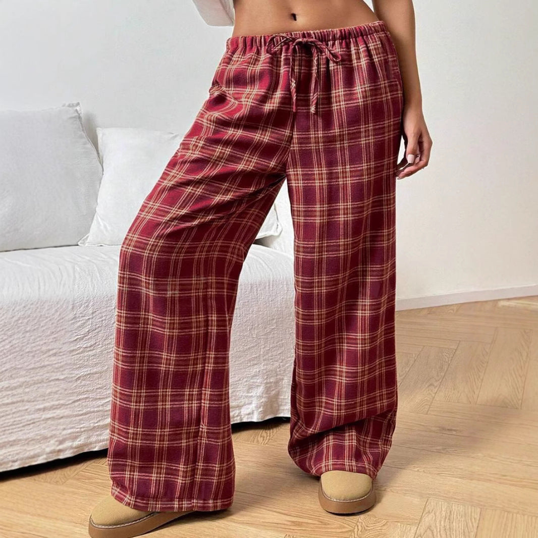 Damen lässige Karo-Hose Drune
