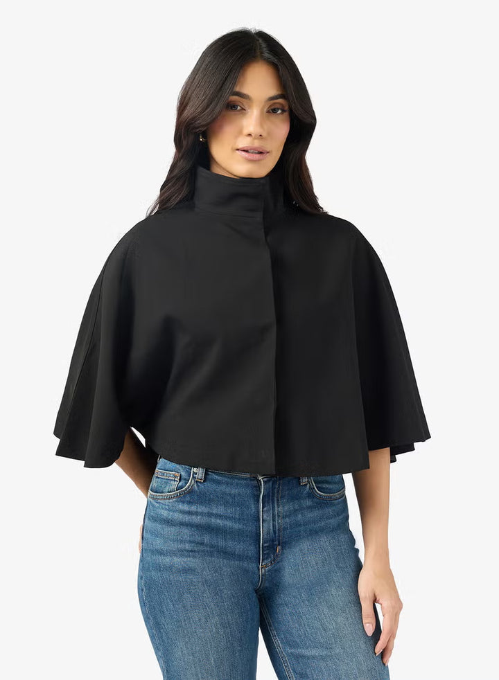 Damen Urbaner Cape-Oberteil Drune