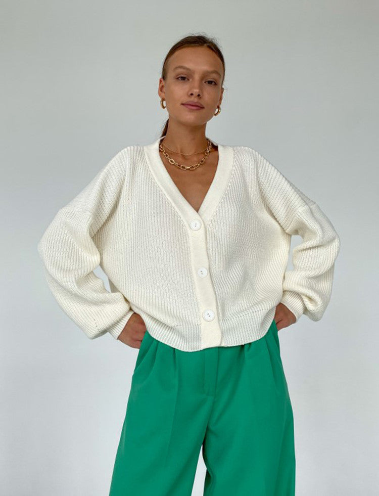 Damen lässiger Strickcardigan Drune