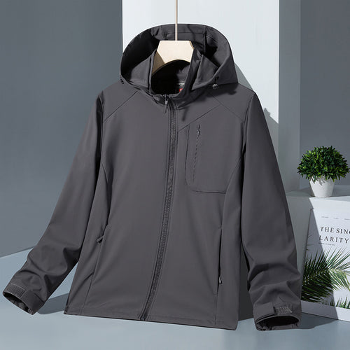 Damen Leichte Softshell-Kapuzenjacke mit wind- und wasserabweisender Membran und Brust-Reißverschlusstasche Drune