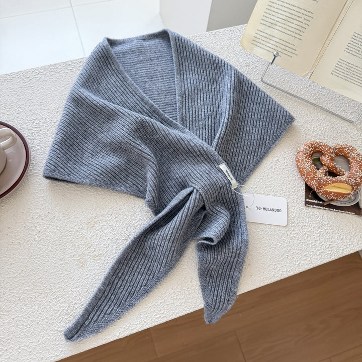 Damen Kuscheliger Wickelponcho mit Modernen Fransen und Elegantem Design Drune