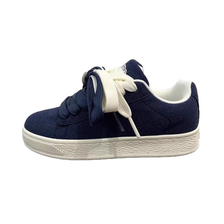 Damen Sneakers aus qualitativ hochwertigem Wildleder mit bequemer Schnürung Drune