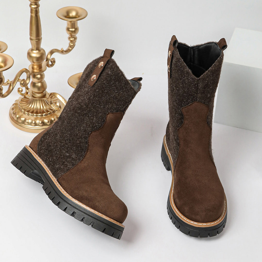 Damen Gemütliche Winterstiefel mit Fleece-Details Drune