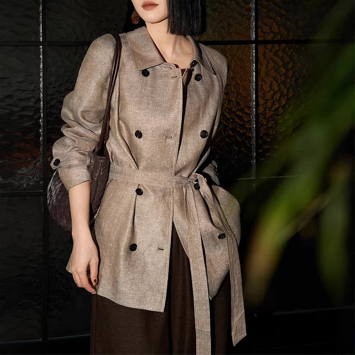 Damen Elegante und zeitlose Trenchjacke Drune