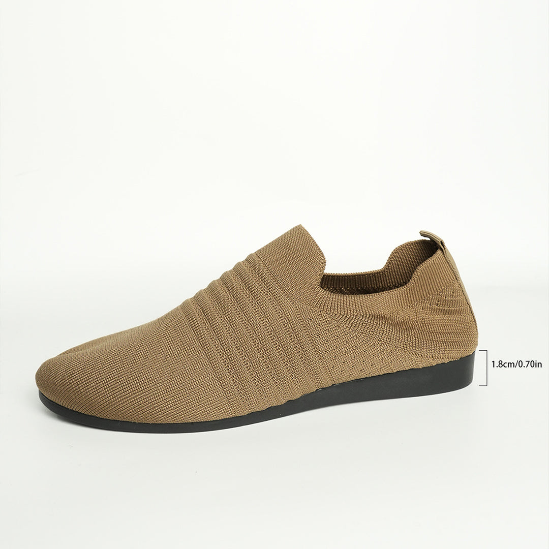 Herren nan atmungsaktiver Strick-Slip-On Sneaker mit elastischem Einstieg und gepolstertem Komfortfußbett Drune