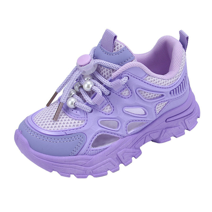 Mädchen Leichte Performance Sneakers mit Atmungsaktivem Mesh-Oberleder Drune