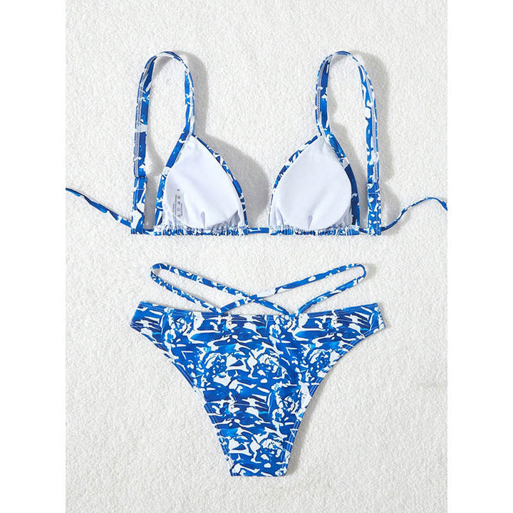 Damen Triangel-Bikini mit gekreuztem Rückenteil Drune