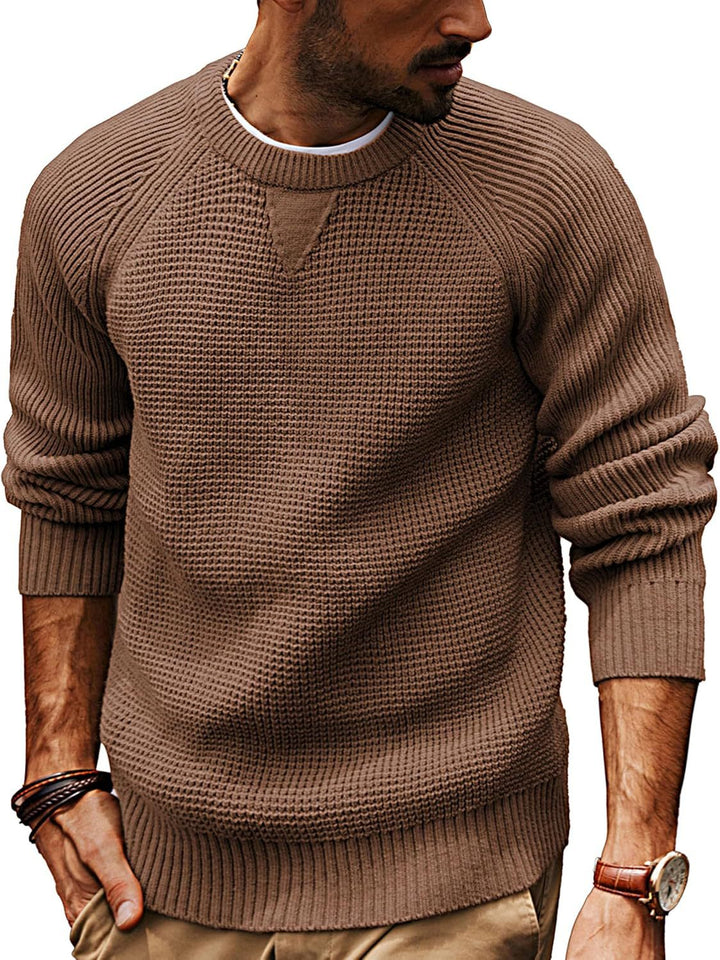 Herren strukturiertes Pullover mit lässigem Schnitt Drune